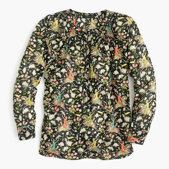 J. Crew Tops - J. Crew  X Drakes London Classic Popover Blouse